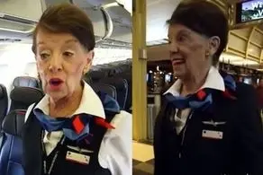 زن 81 ساله مهماندار هواپیما با 60 سال سابقه!+ عکس