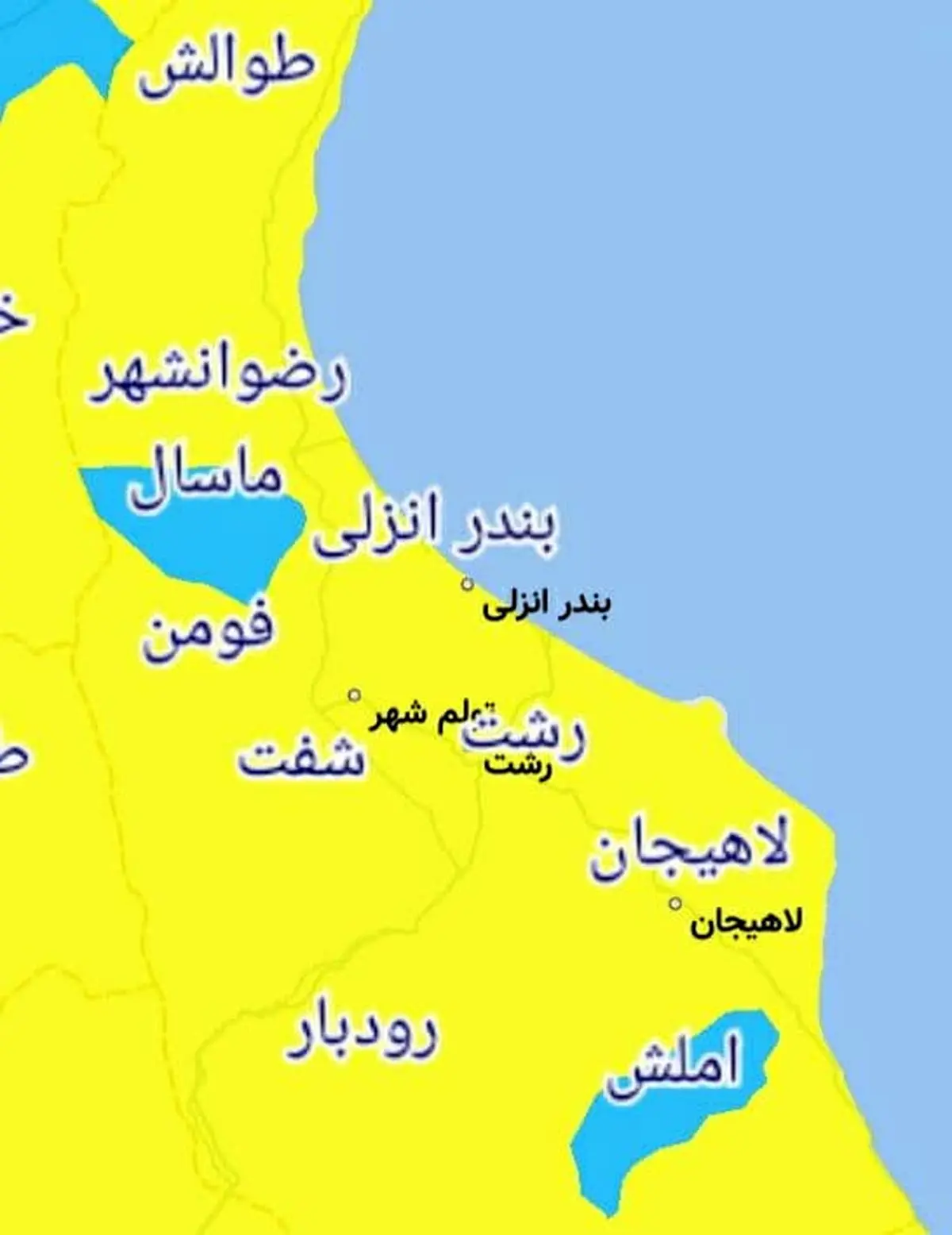 پاک ترین شهرهای استان گیلان از لحاظ کرونا در نوروز 1400