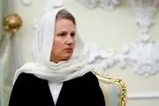 حجاب متفاوت سفیر سوئیس در تهران در دیدار با رئیسی/ ببینید 